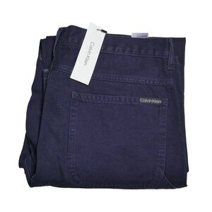 Calvin Klein Men's Size 36x32 Carpenter Jeans Deep Indigo Wide Leg Vintage NWT